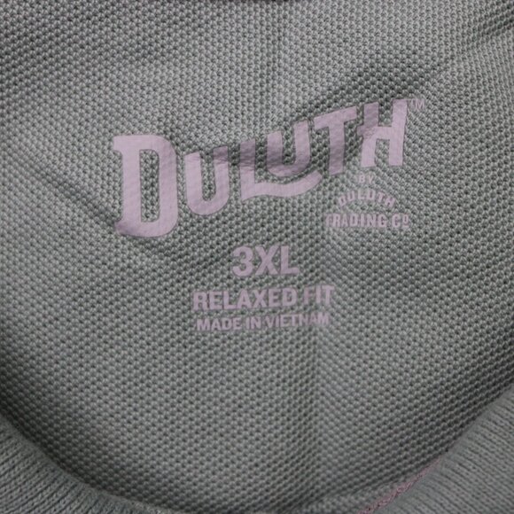 Duluth No Polo Shirt Men 3XL XXXL Green Relaxed Fit Cotton Short Sleeve Pullover - Picture 9 of 15